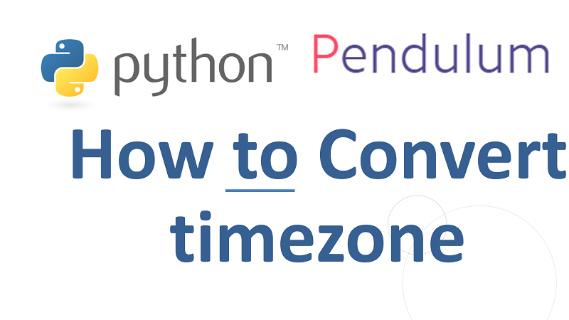 Python Convert timezone with Pendulum