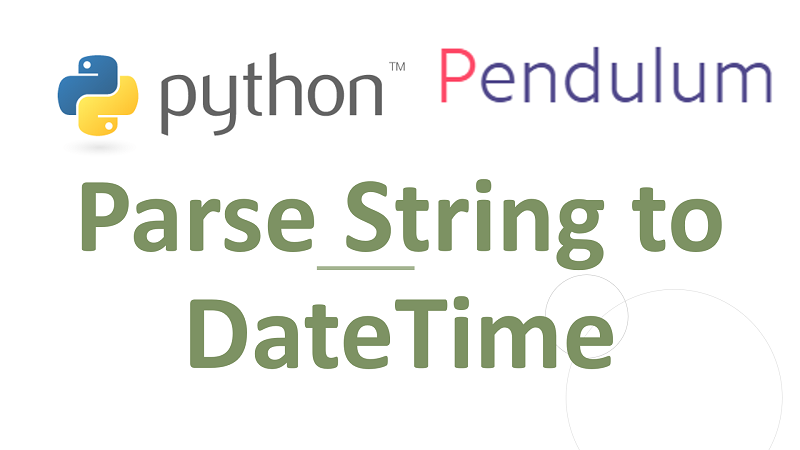 Python parse string to DateTime with Pendulum